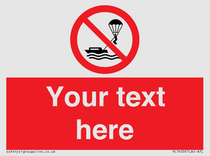 Custom No parasailing